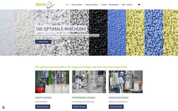 Vorschau der Website von Blend +