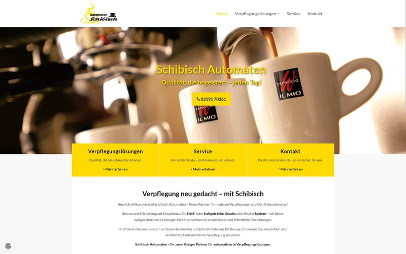 Vorschau der Website von Schibisch Automaten