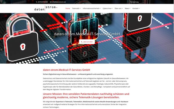 Vorschau der Website von daten-strom.Medical-IT-Services